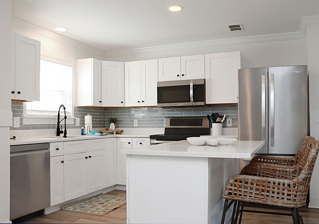 Kitchen with Bar Seating