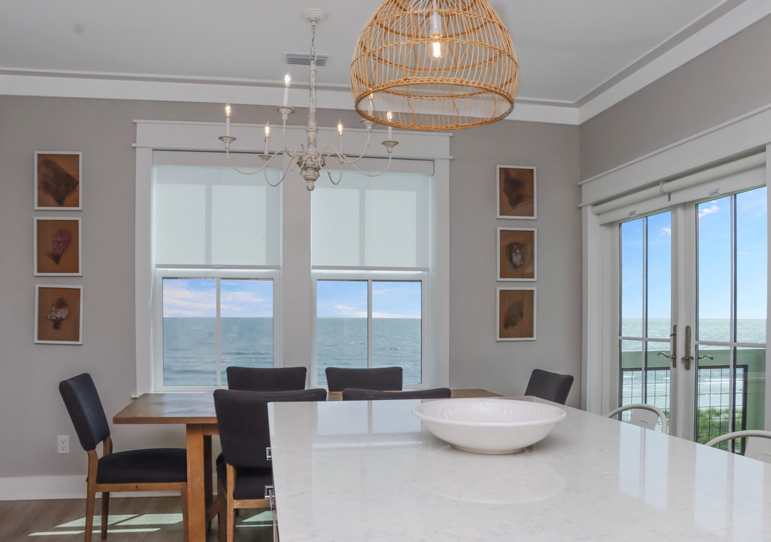 Beach View from Kitchen Bar