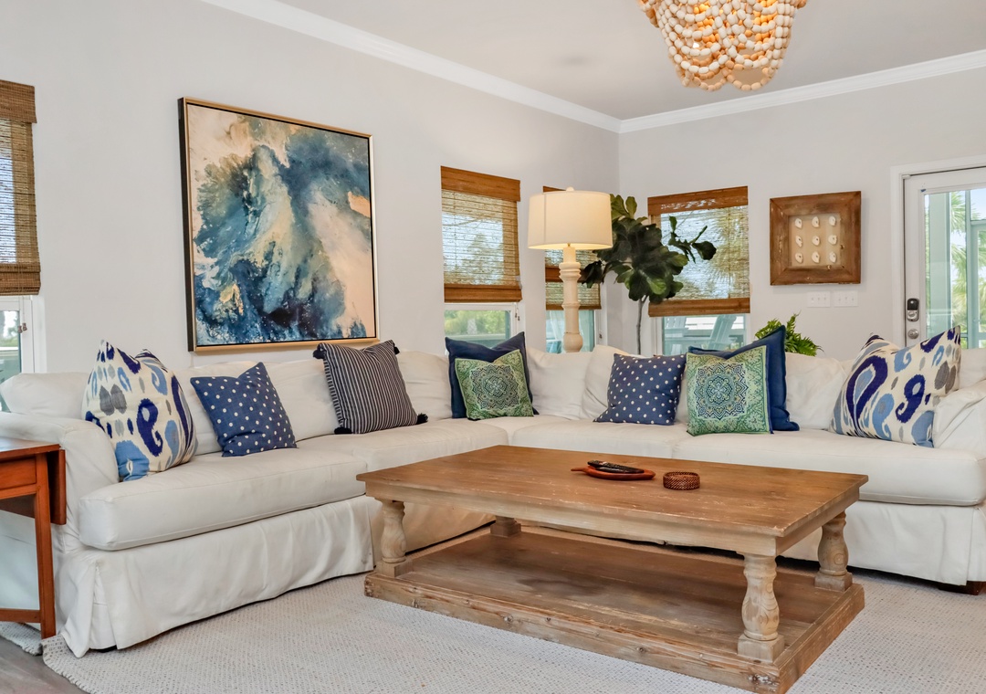 Living Room with Large Sectional
