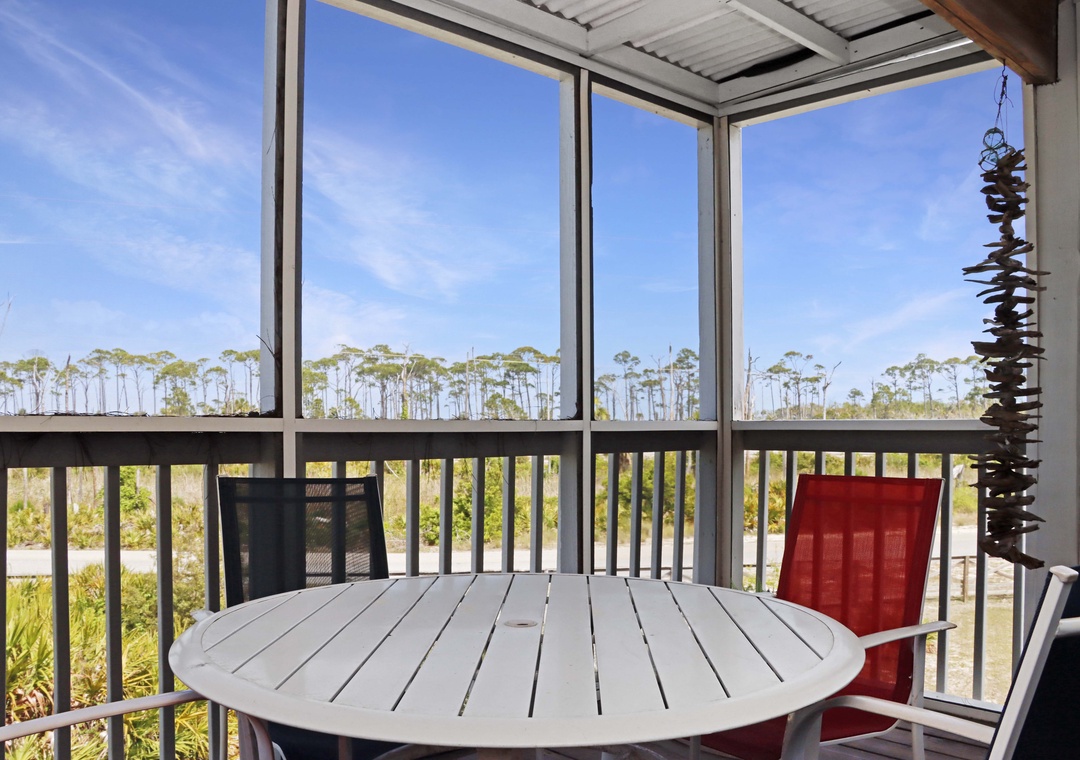 Outdoor Dining on Screened Deck