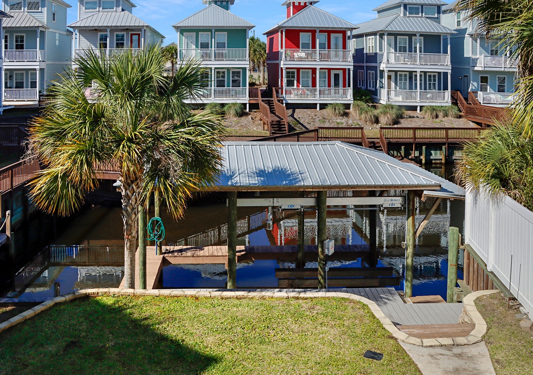 View of Private Boat Slip