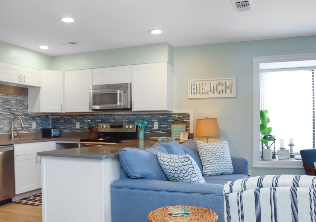 Kitchen and Living Room