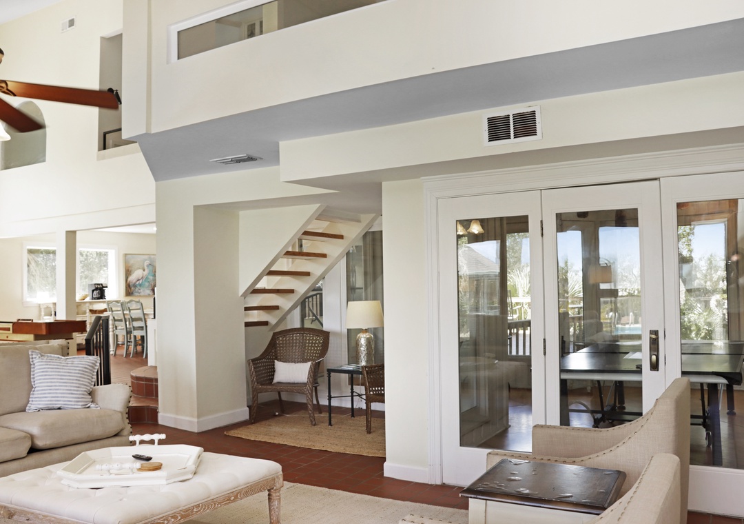 Living Room with Game Room