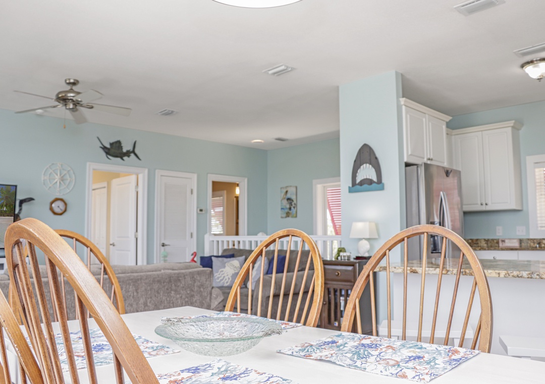 Dining, Kitchen and Living Room