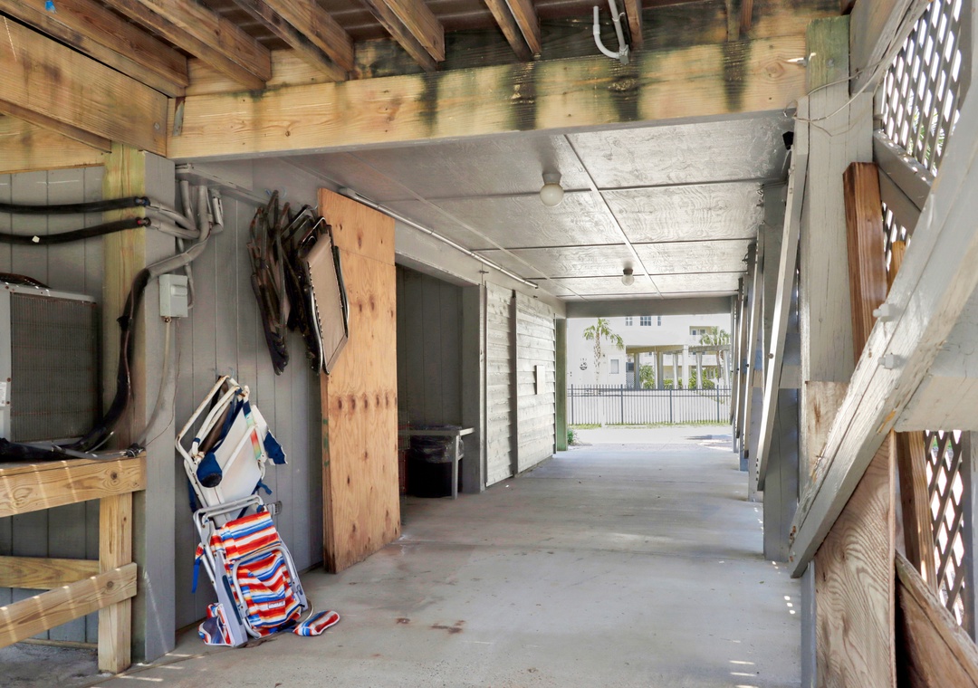 Covered Parking Under House