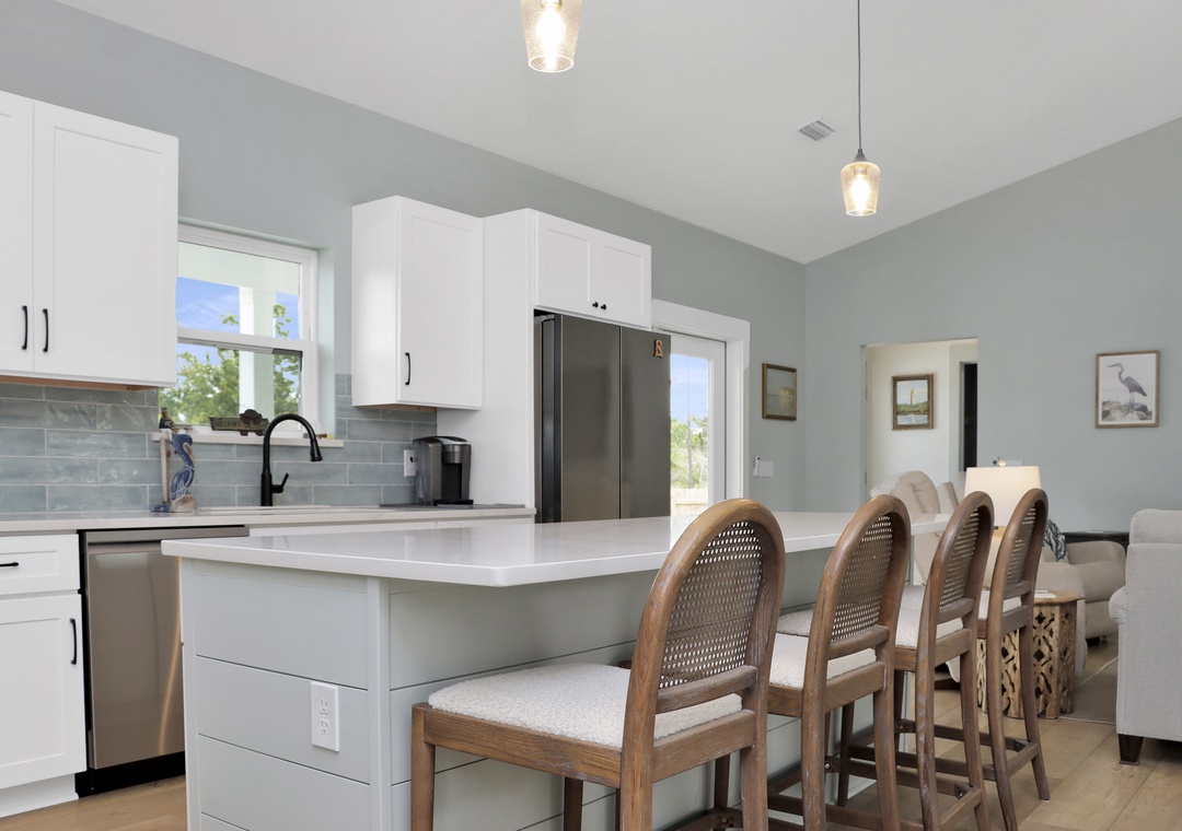 Kitchen with Bar Seating
