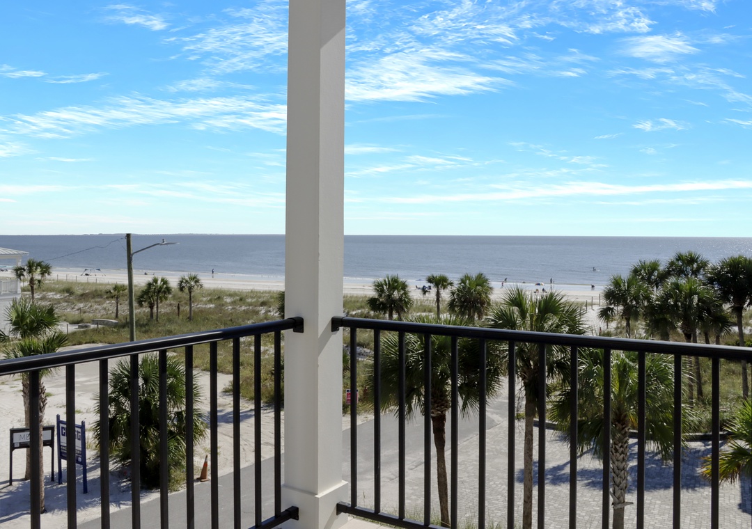 Beach View from Master Bedroom Deck