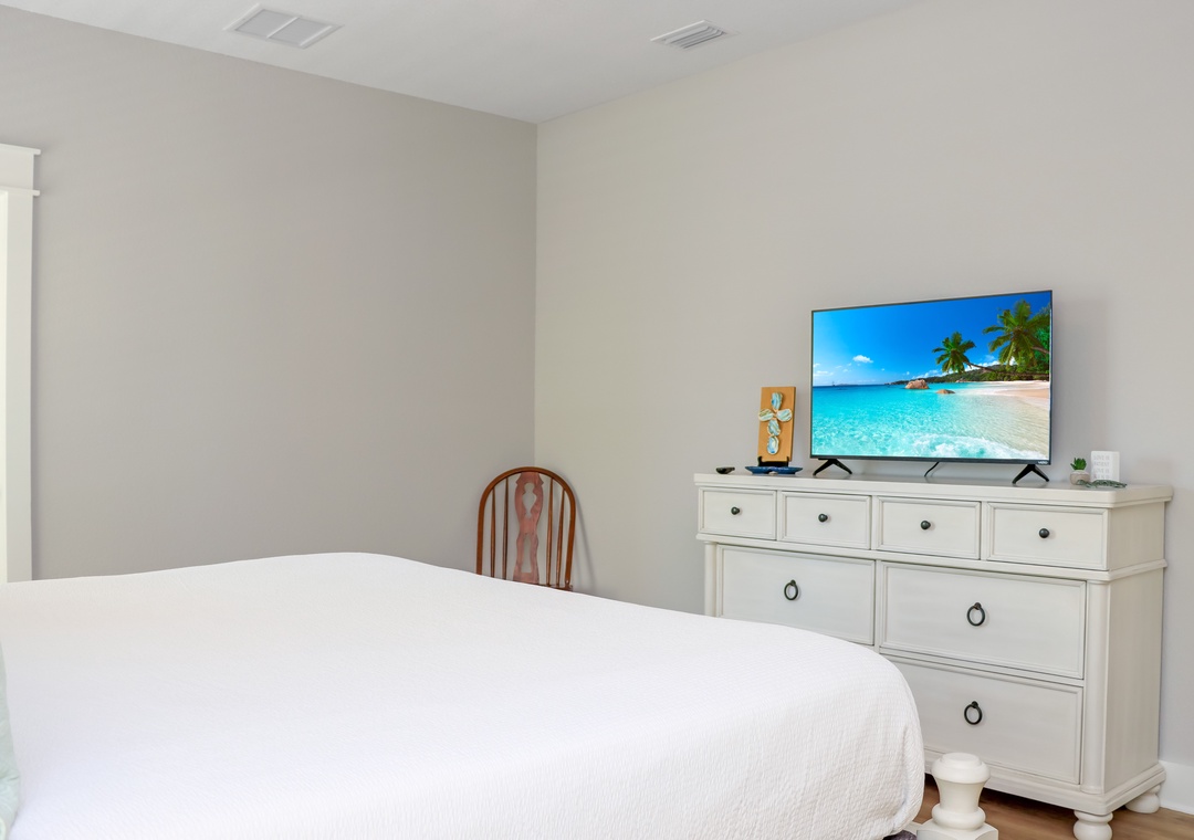 Bedroom 1 with TV