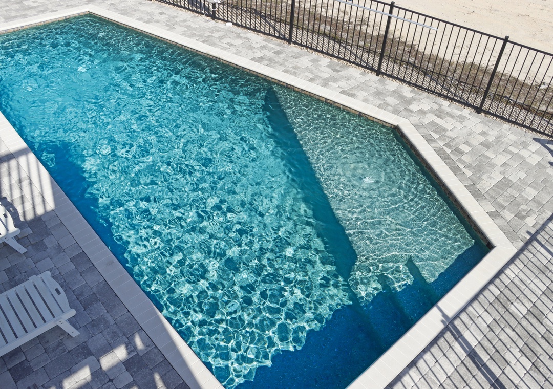 Pool View from First Floor Deck