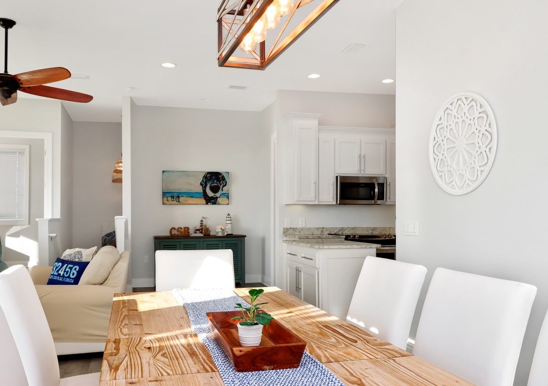 Dining and Living Area with Kitchen