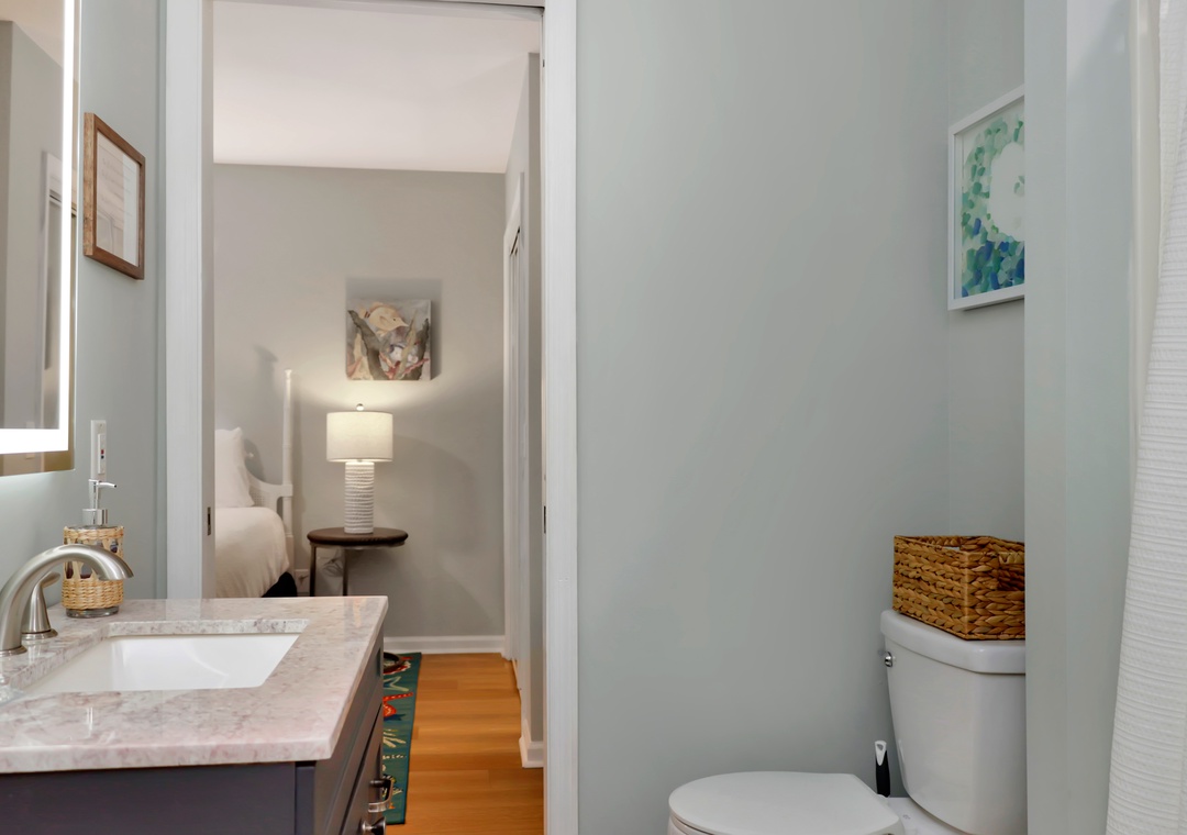 Full Bathroom and Bedroom