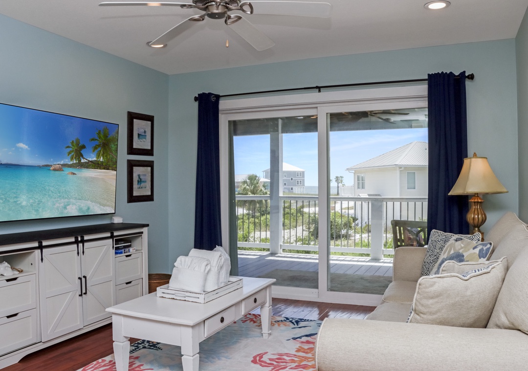 First Floor Living Area - Beach View