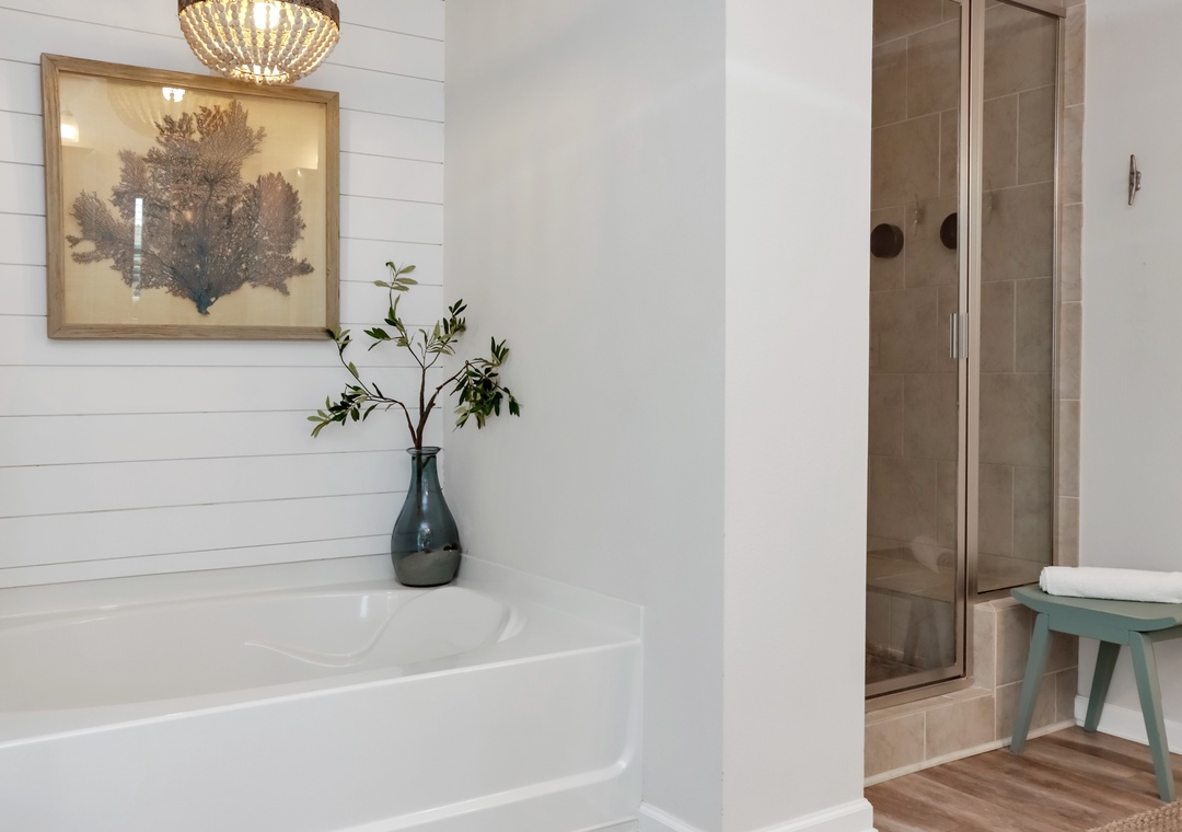 Bedroom 4 - Master Bathroom Tub and Shower