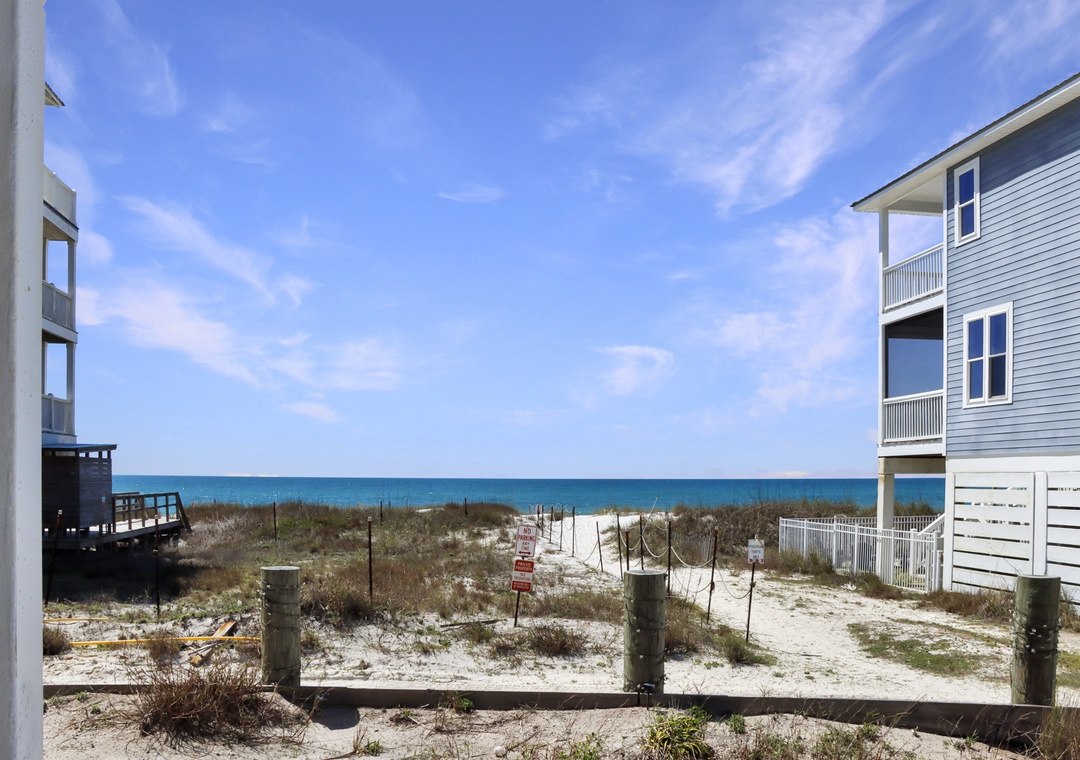 View of Beach Access from Carport