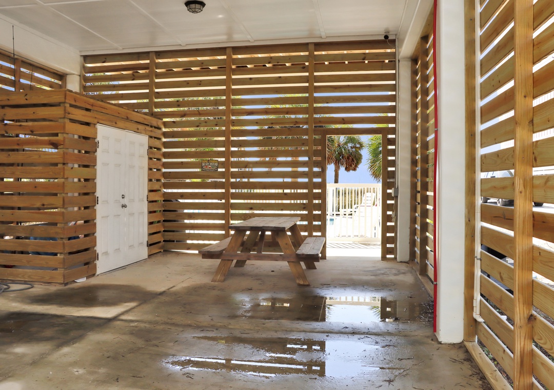 PIcnic Area Under House