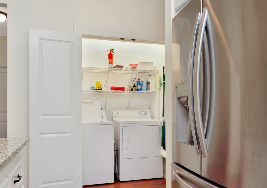 Kitchen and Laundry Closet
