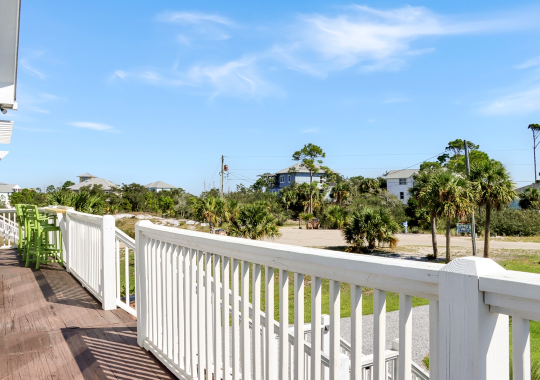 Roadside Deck on Front of House