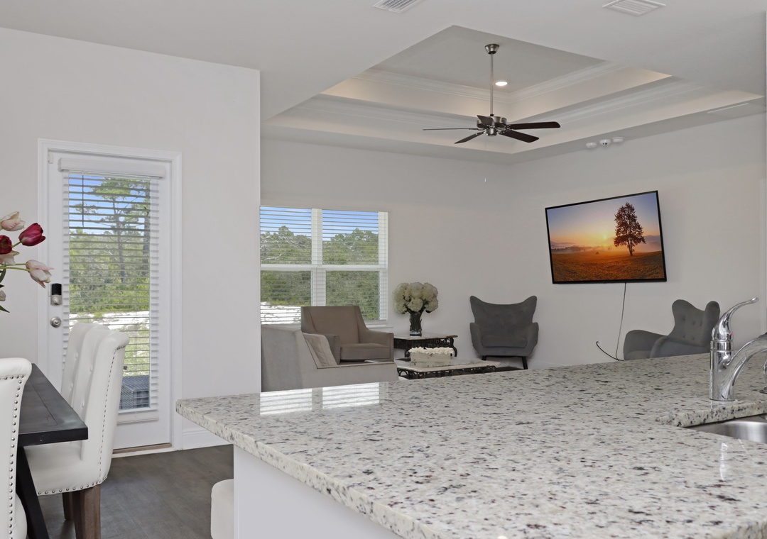 Kitchen and Living Area
