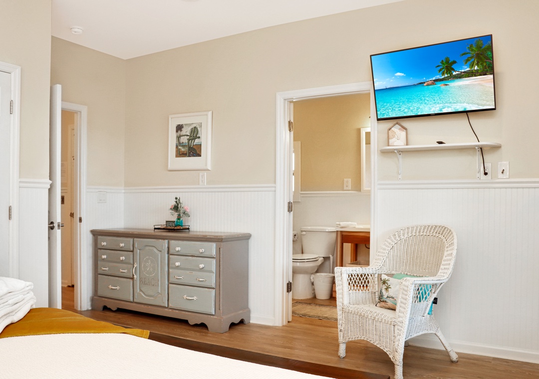 Bedroom 2 with Master Bathroom and TV