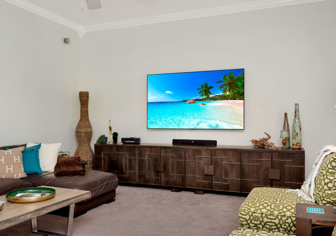 Living Room with Large TV