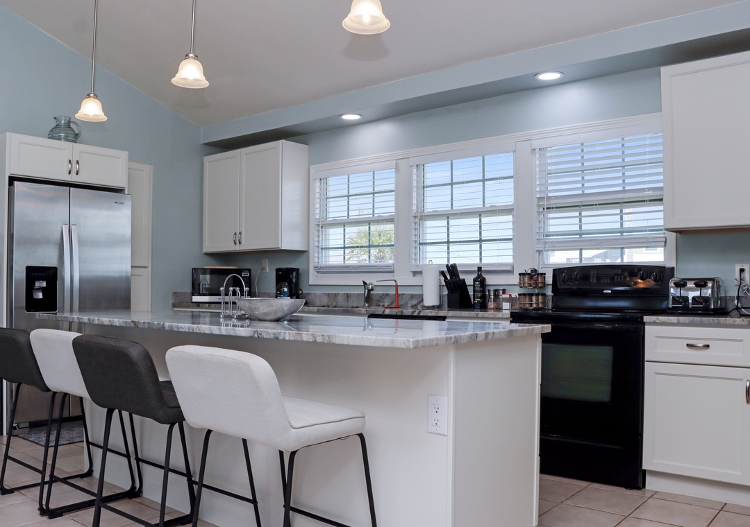 Kitchen with Bar Seating