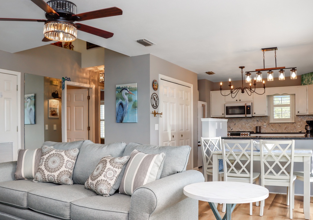 Living, Dining and Kitchen