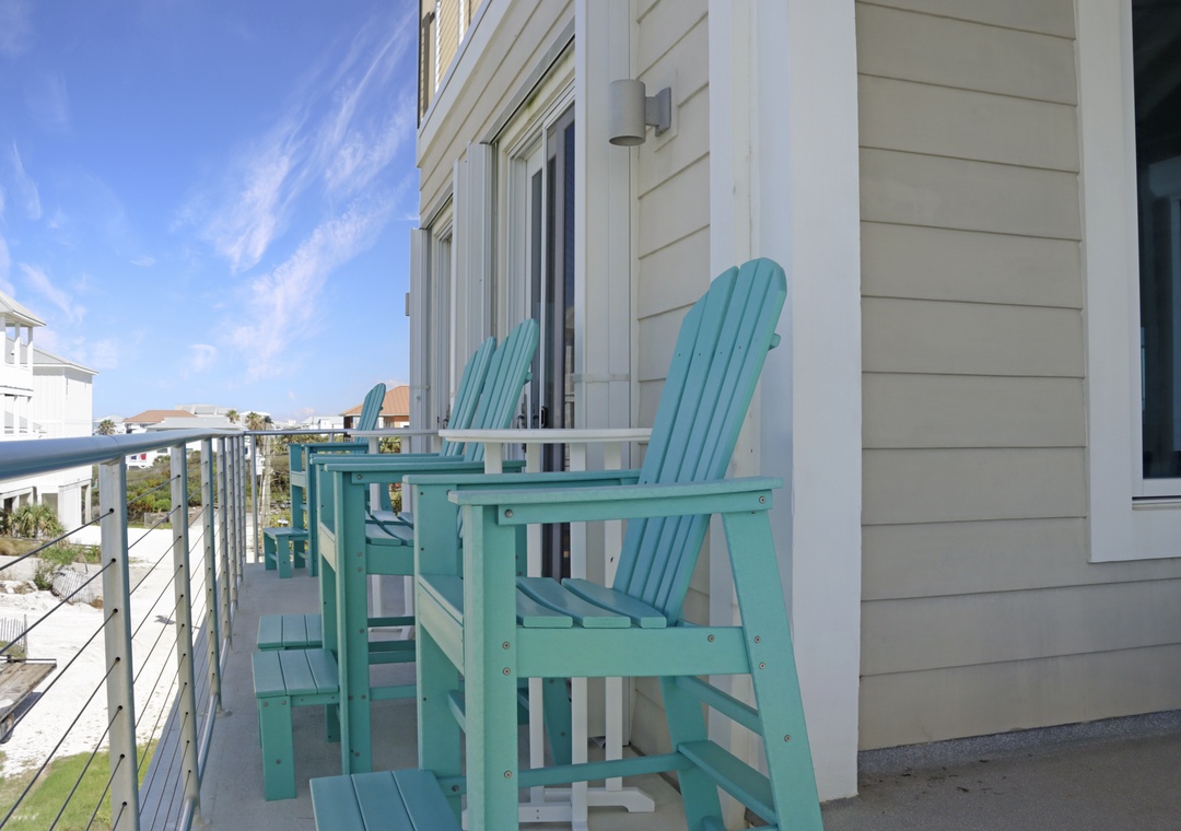 Adirondacks on Living Room Deck