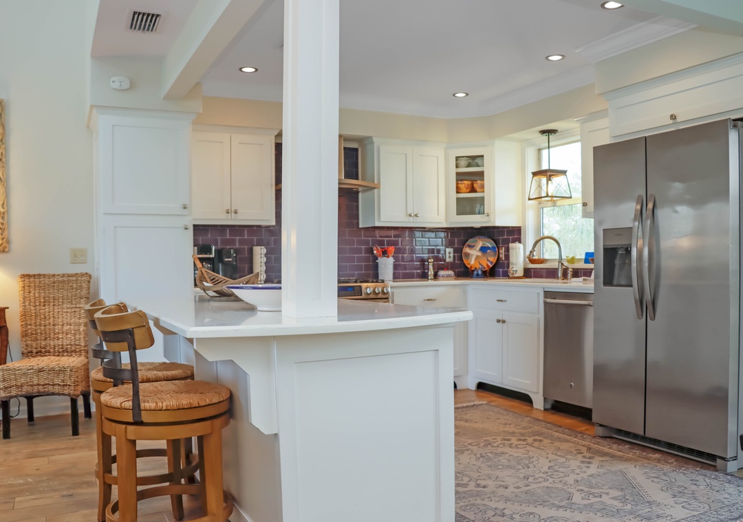 Kitchen with Bar Seating