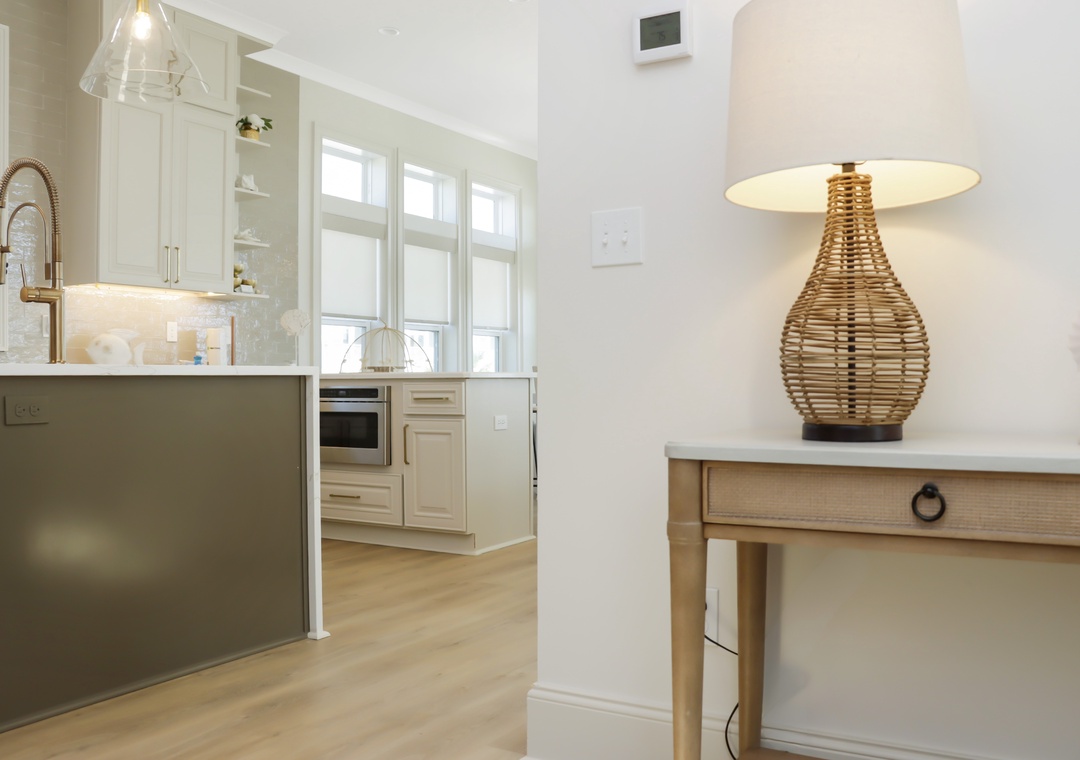 First Floor Stair Landing and Kitchen