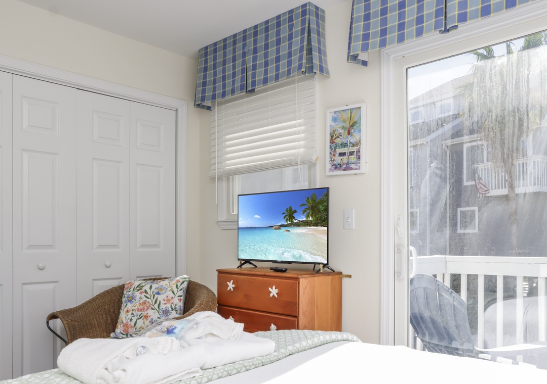 Bedroom 1 with TV