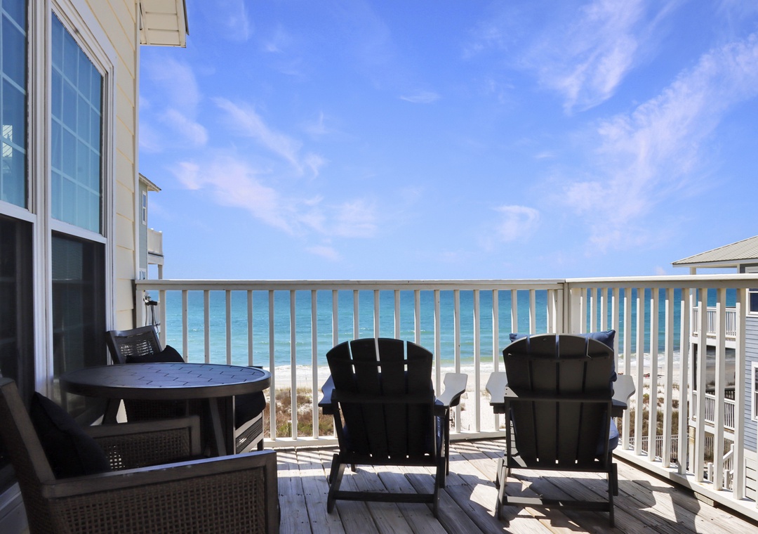 Beach View Deck - Second Floor