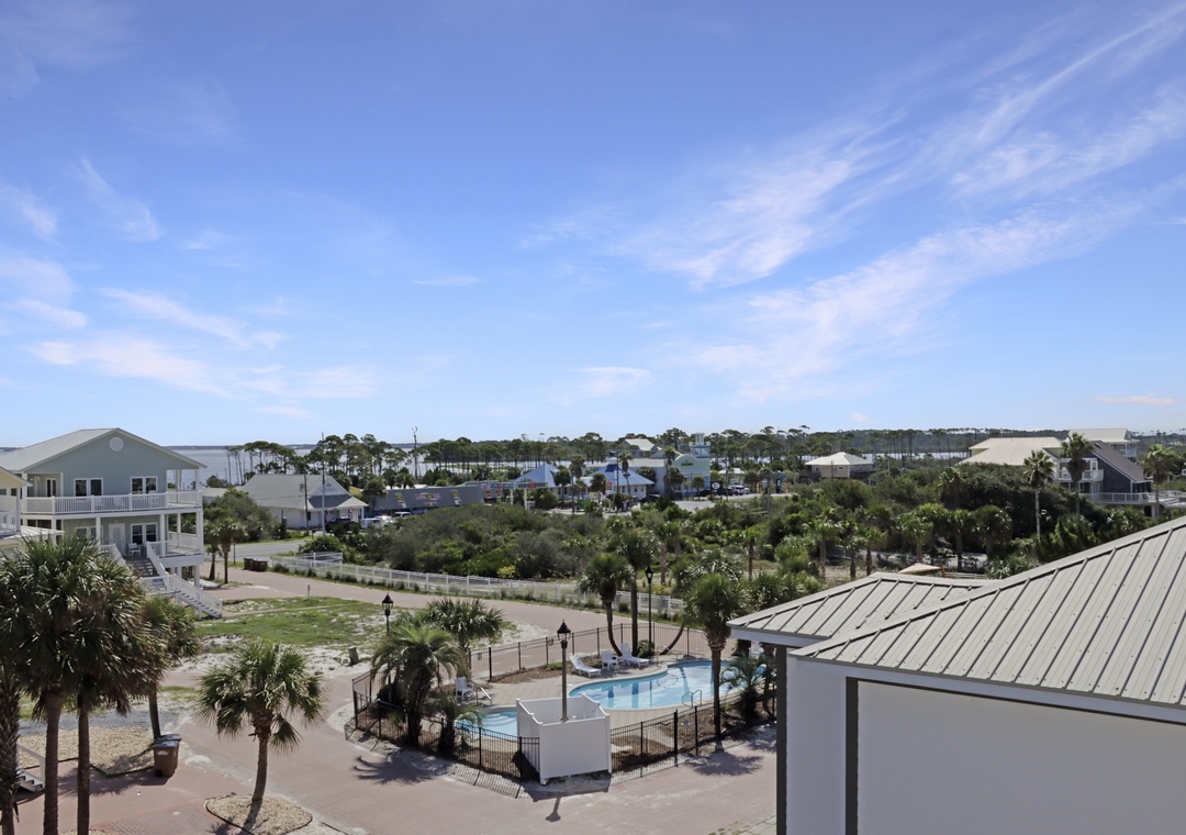 View of Community Pool and St Joe Bay
