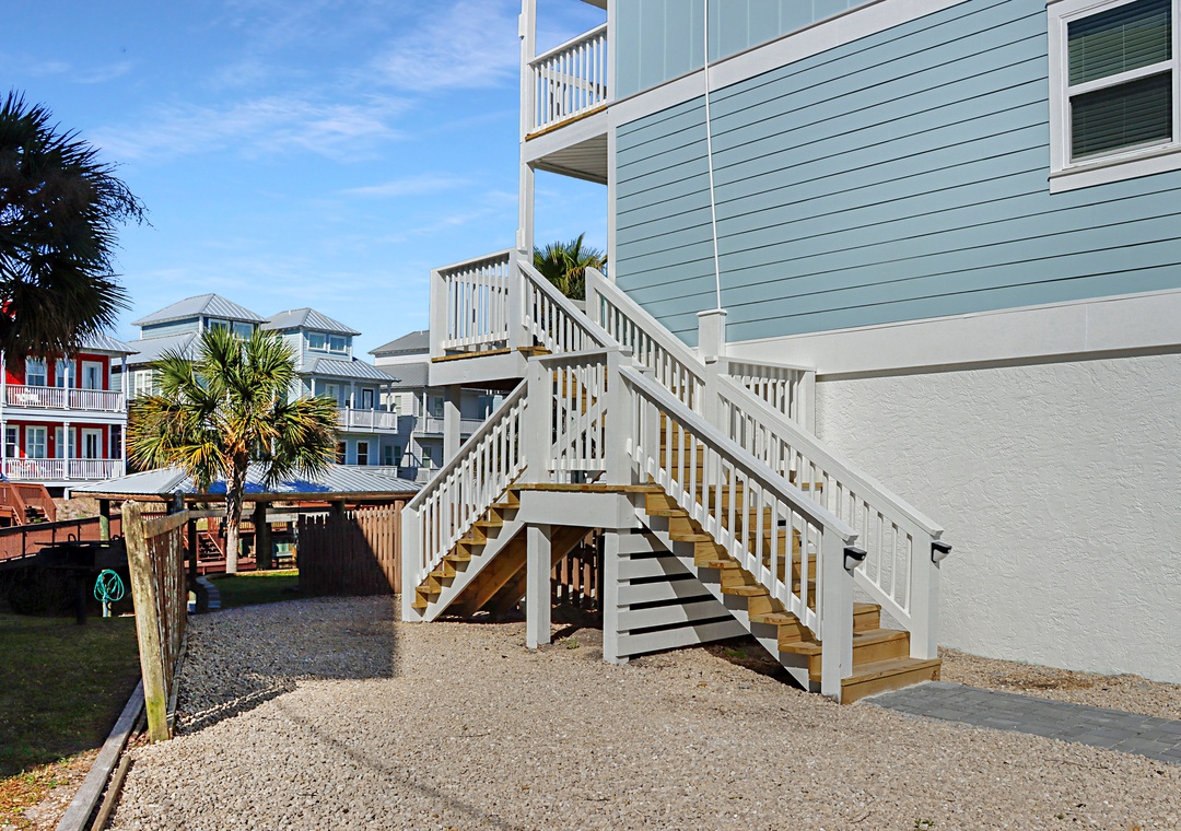 Stairway to Main Entrance and Canal Front