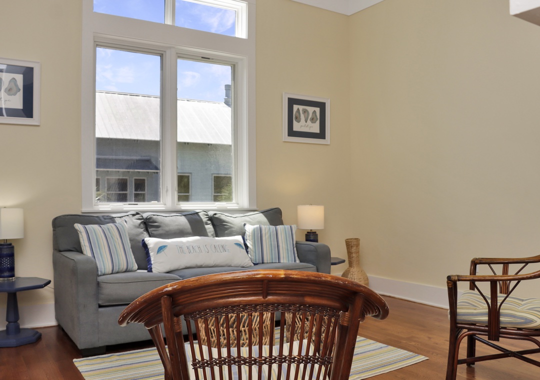 Sitting Area Downstairs Across from Kitchen