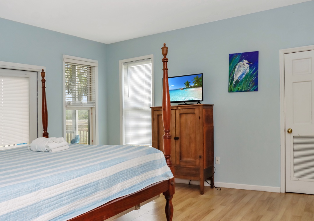 Bedroom 1 with TV