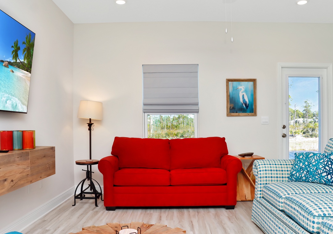 Living Room with Double Sleeper Sofa