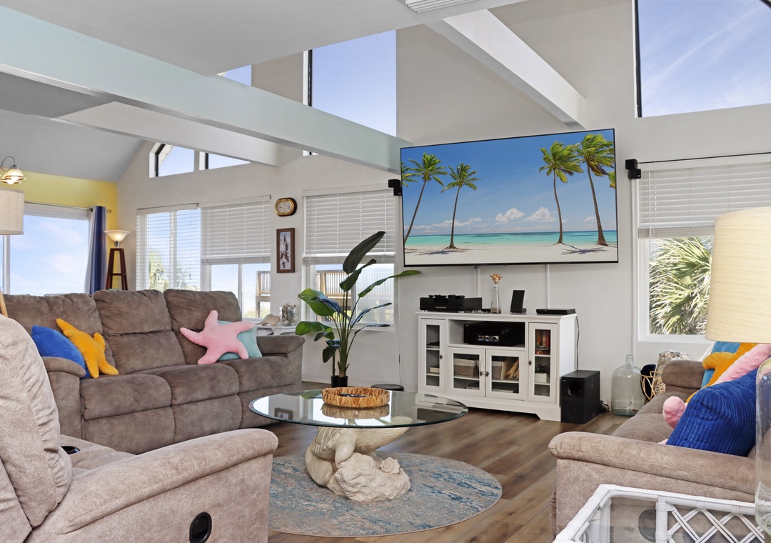 Living Room with Large TV