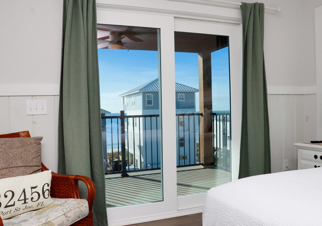 Bedroom 4 with Beach View Deck
