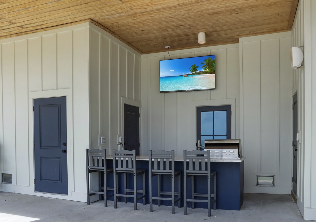 Beach Front Bar with Outdoor TV