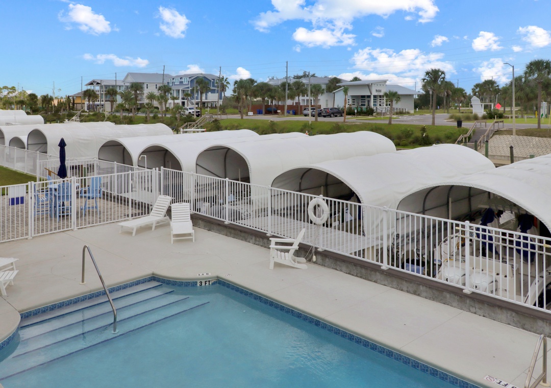 Bedroom 2 - Deck View of Community Pool