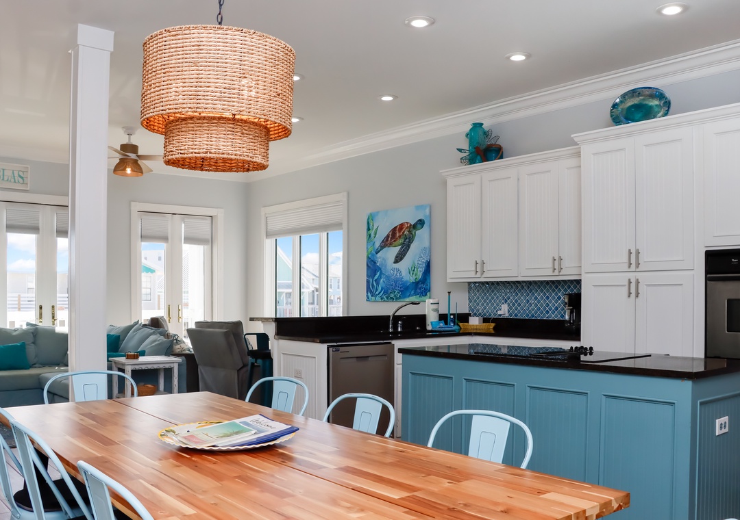 Dining, Kitchen and Living Area