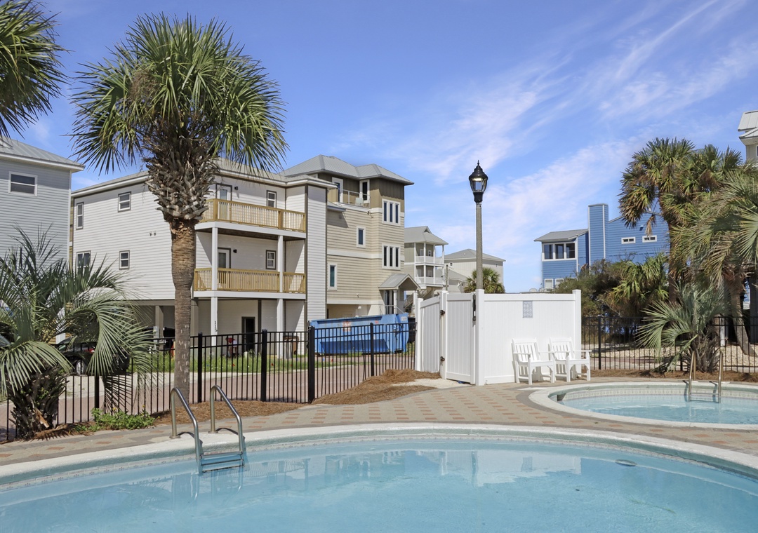View of Singing Waves from Pool