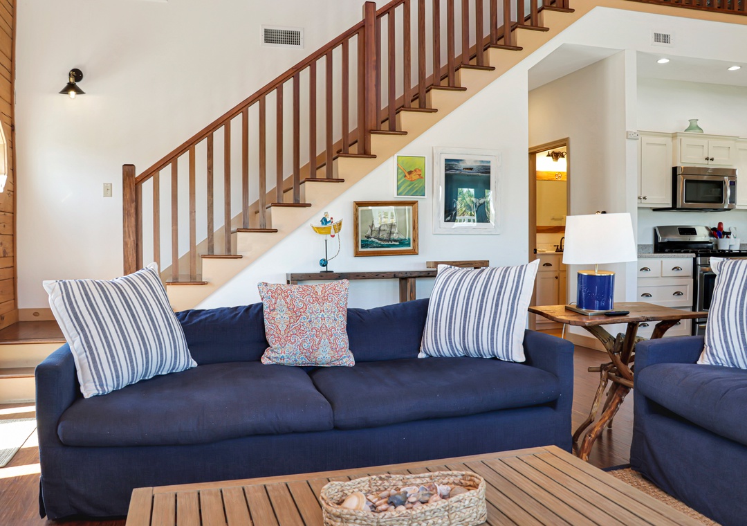 Living Room and Access to Second Floor
