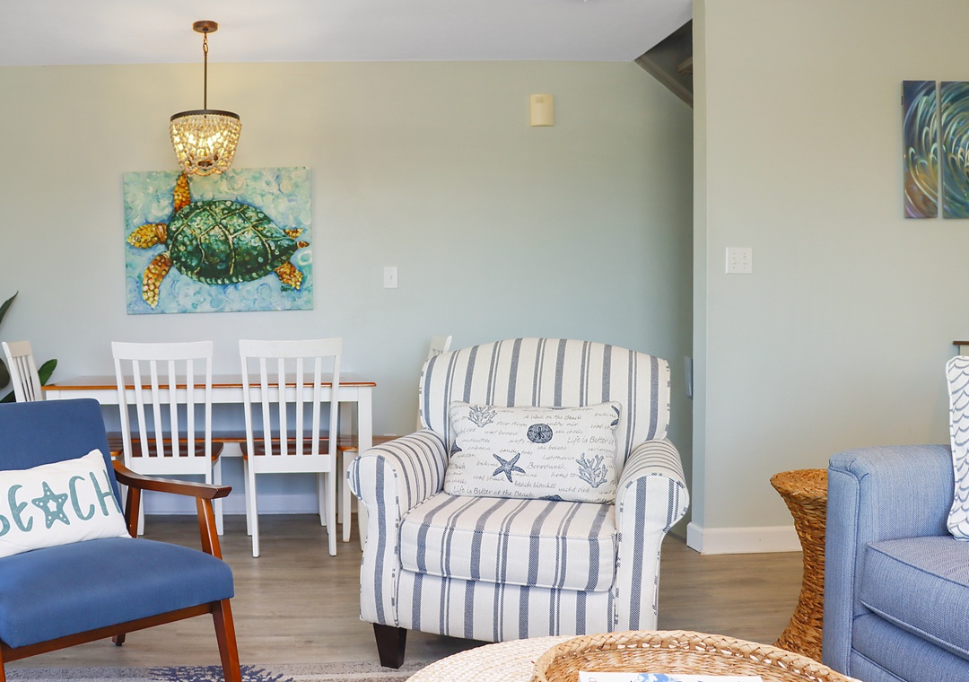 Living Room and Dining Area