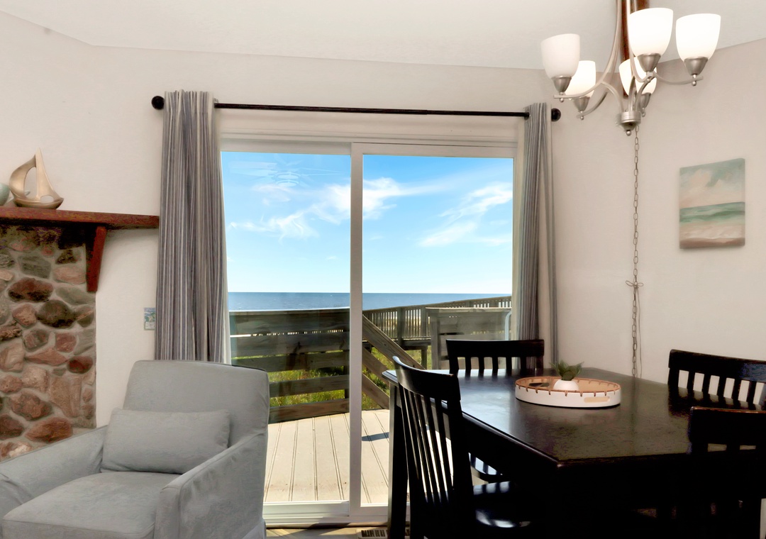 Beach View from Dining Area