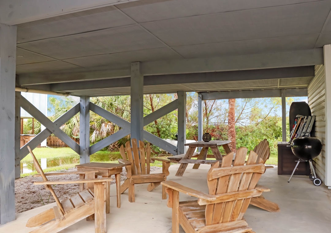 Sitting Area Under the House