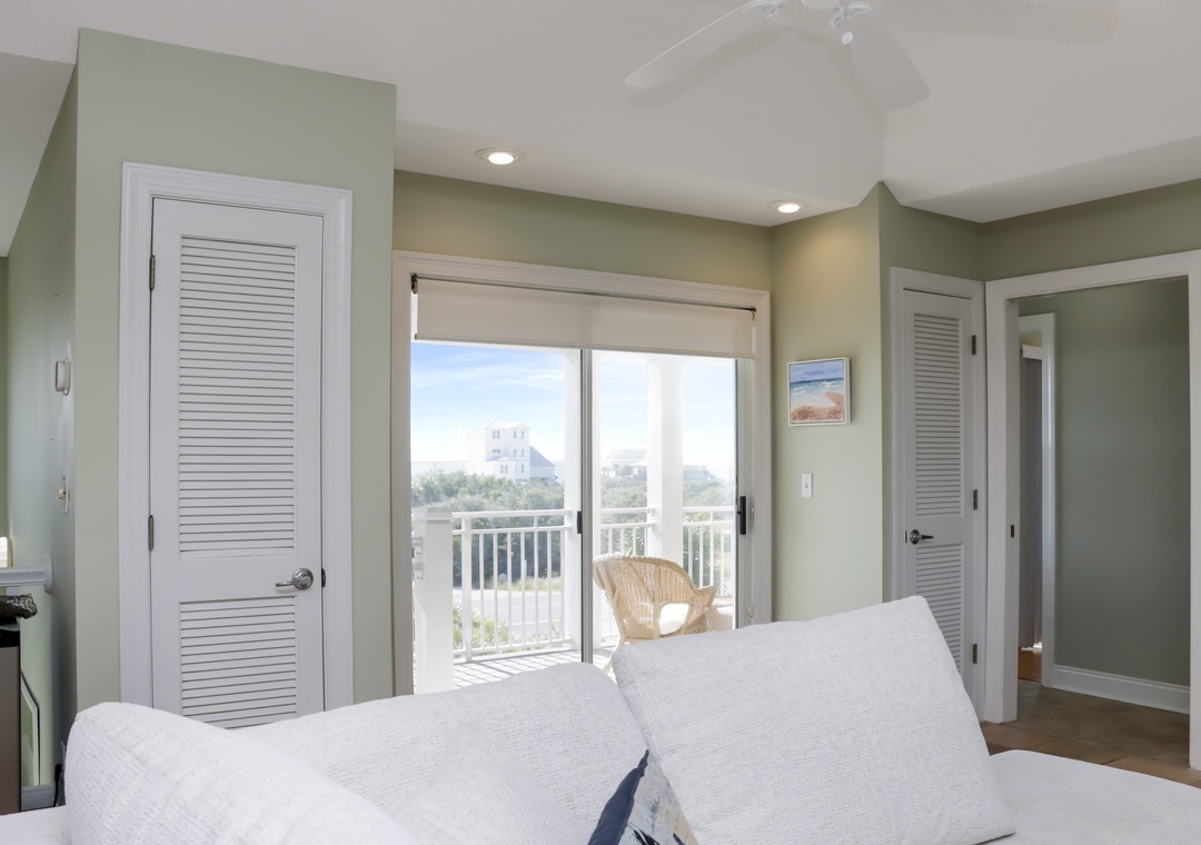 Living Room with Deck View
