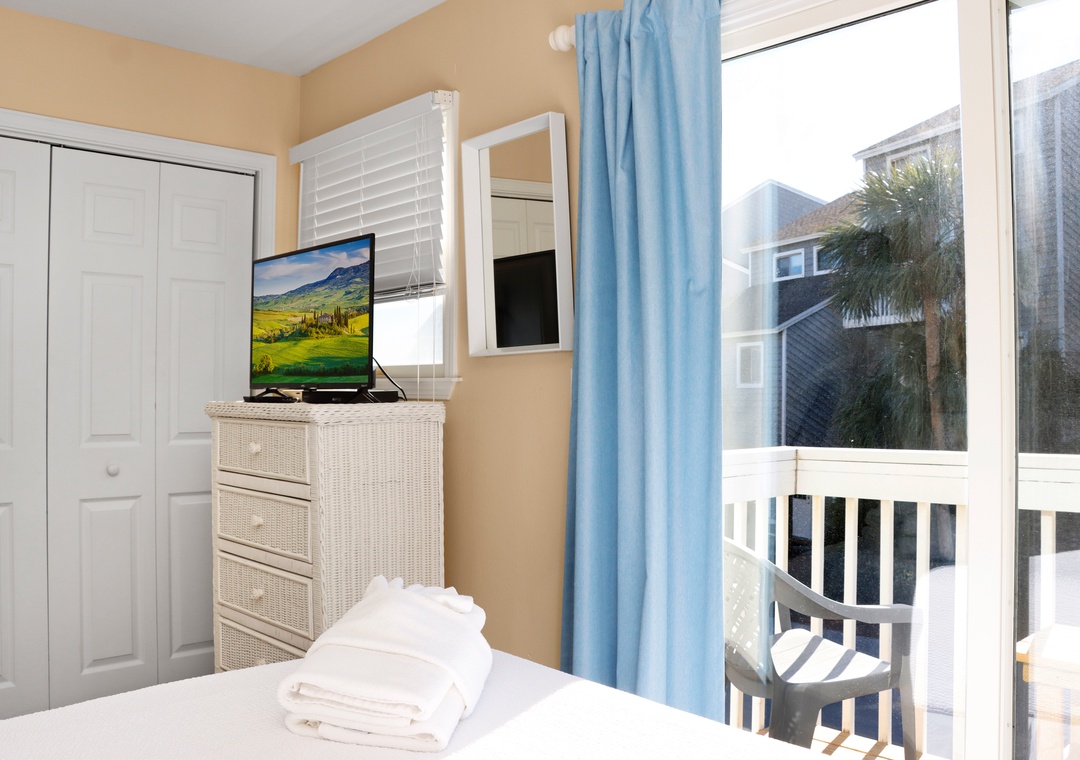 Bedroom 1 - View onto Deck