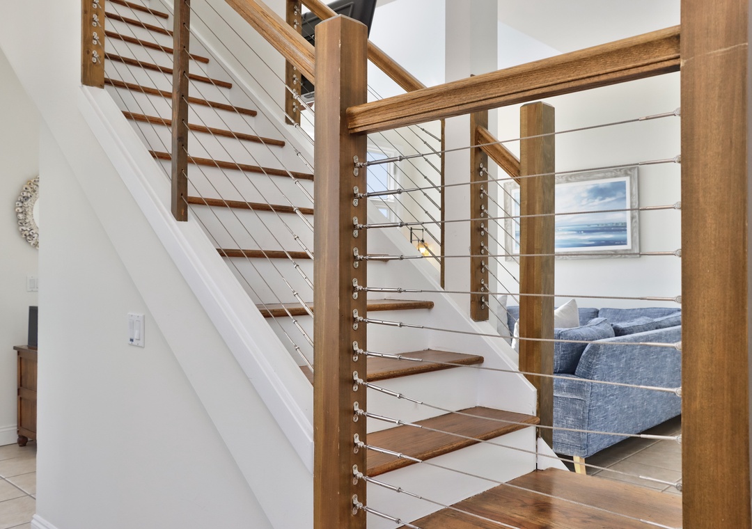 Staircase with a Coastal Twist