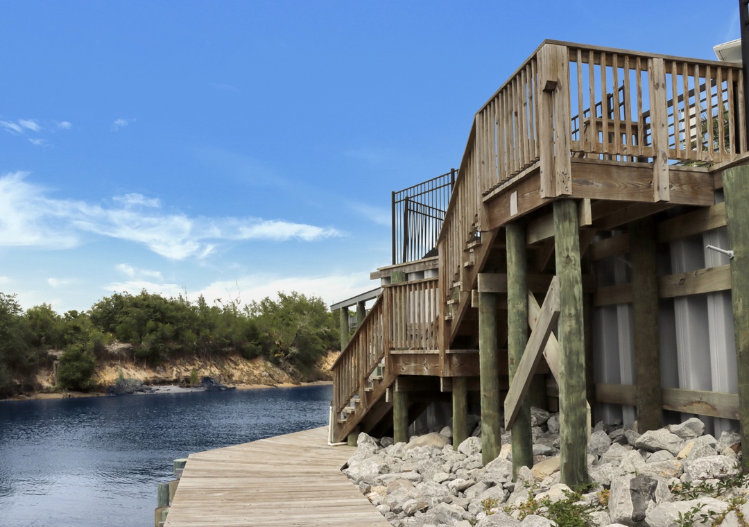 Staircase That Leads to Boat Slip